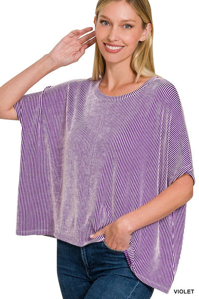 PL Ribbed Oversized Top