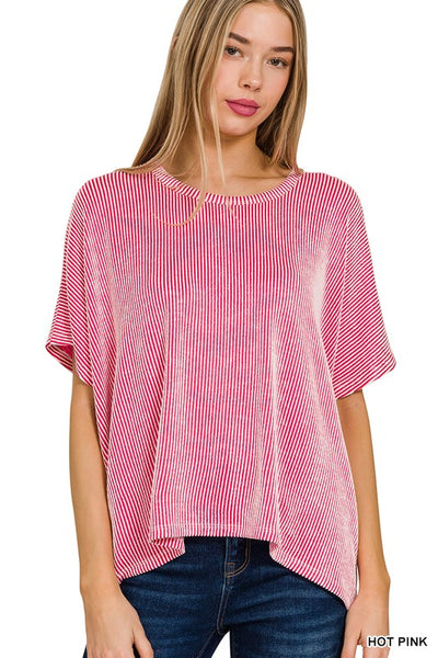 PL Ribbed Oversized Top