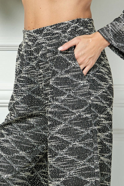 Twiggy Textured Crop Pant SET