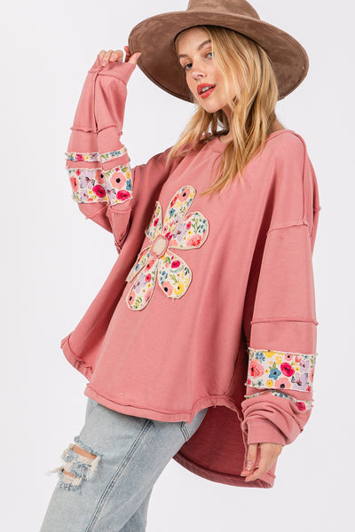 Finley Daisy Patch PullOver