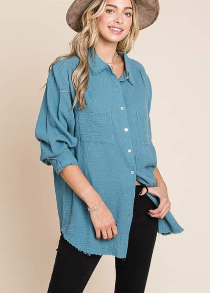 Comfort Button Front Top