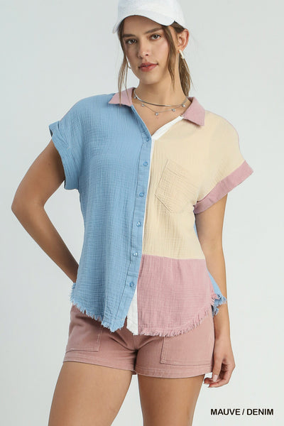 Molly Button Up Top