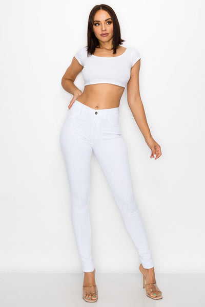 Skinny White HR Jeans