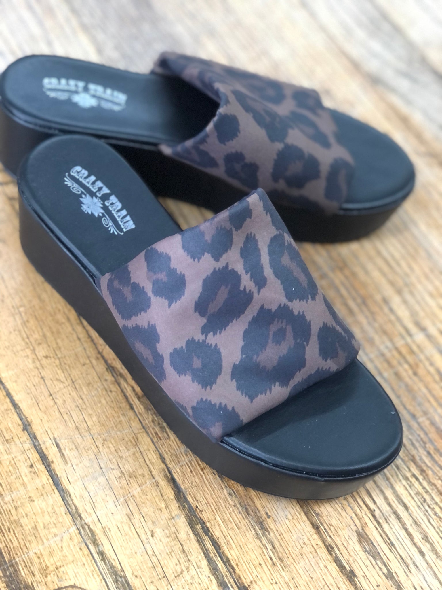 Leopard Platty Sandal