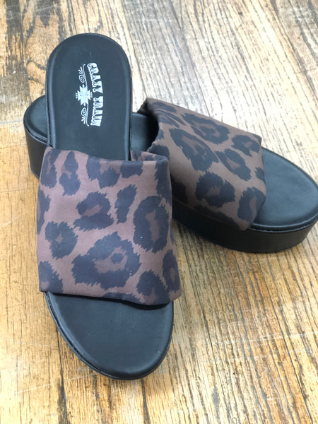 Leopard Platty Sandal